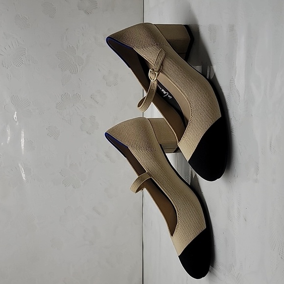 Rothy's The Mary Jane Heels in Cream Captoe Size 9 - Picture 16 of 16